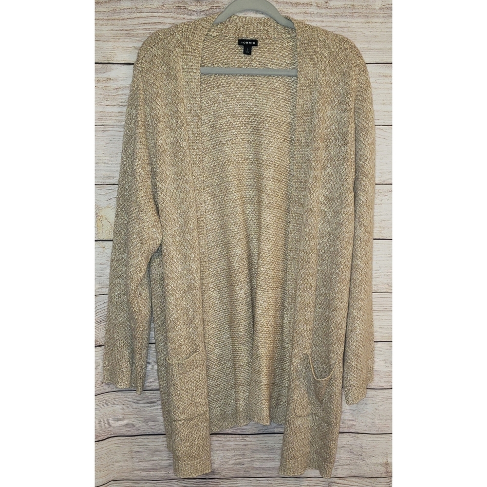 Torrid Tan Cardigan Size 3